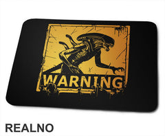 Yellow Warning - Alien - Podloga za miš