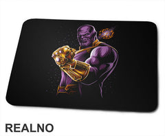 Hand And Golden Planet - Thanos - Podloga za miš