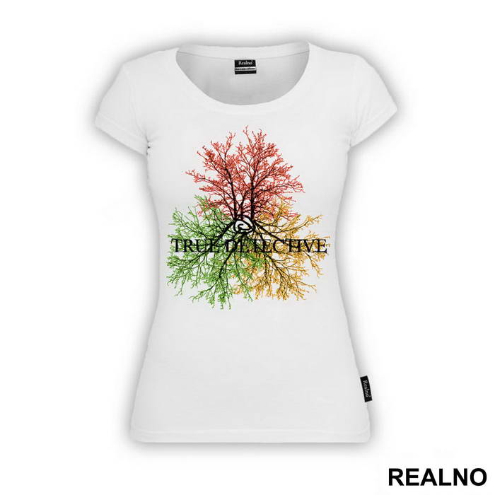 Red, Green And Yellow Tree - True Detective