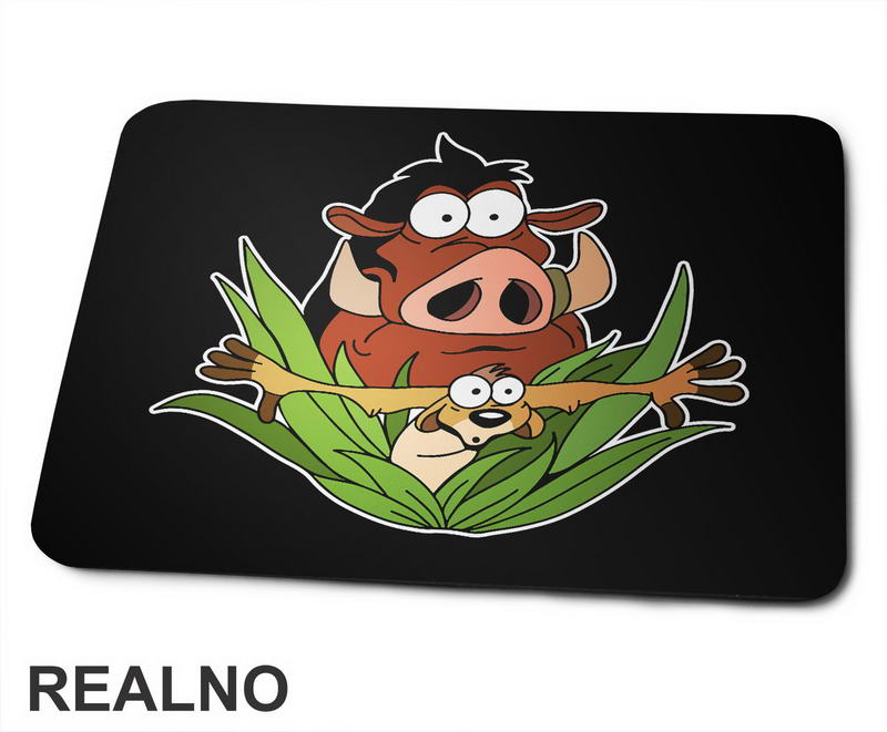 Pumba i Timon Vire Iz Trave - Kralj Lavova - Crtani Filmovi - Podloga za miš