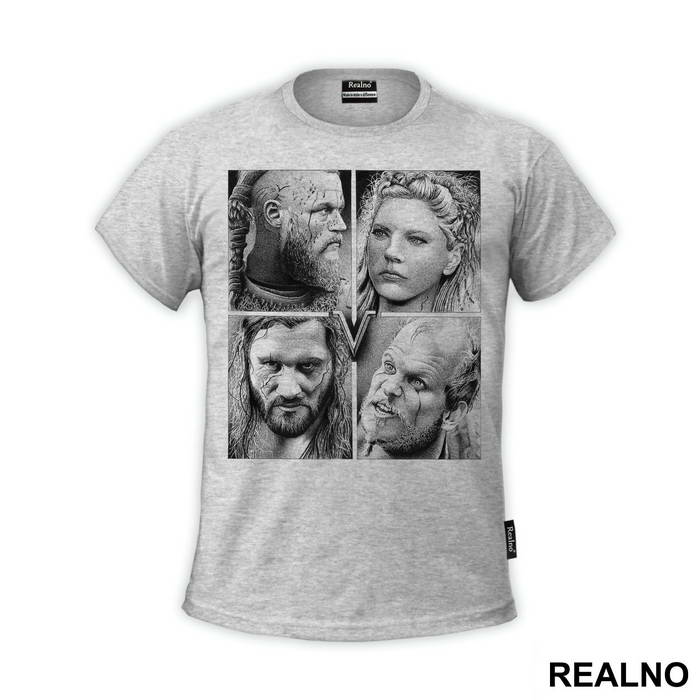 Ragnar Lothbrok, Lagertha, Rollo, Floki - Vikings