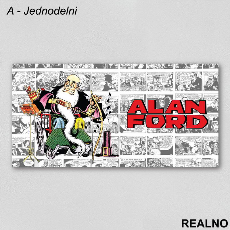 Broj Jedan - Svira - Alan Ford - Slika na platnu - Kanvas