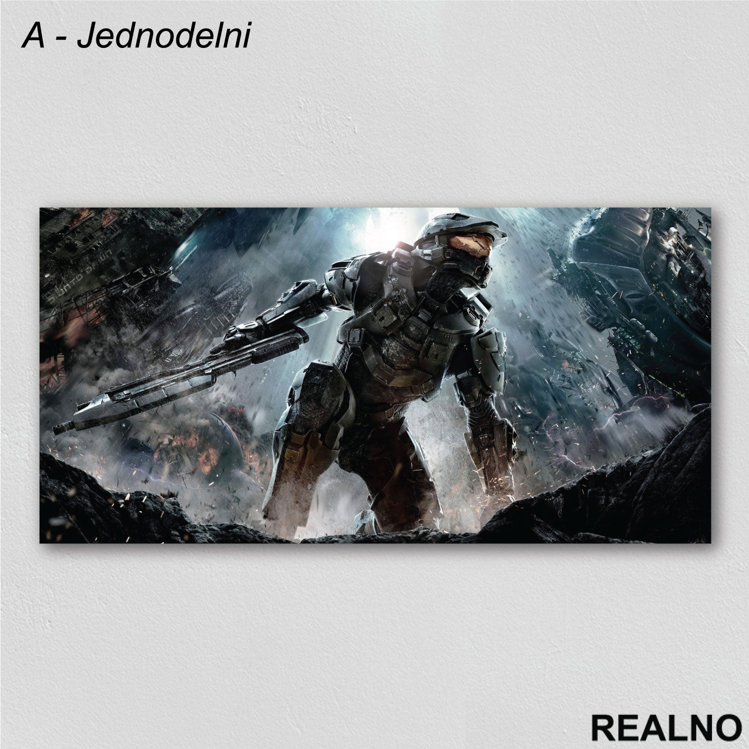 Master Chief Standing - Halo - Games - Serija - Slika na platnu - Kanvas