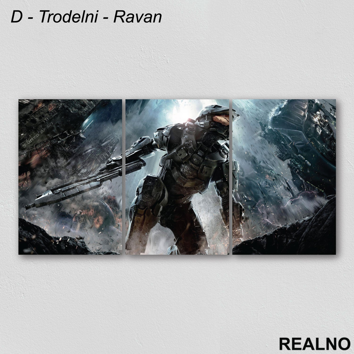 Master Chief Standing - Halo - Games - Serija - Slika na platnu - Kanvas