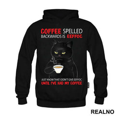 Coffee Spelled Backwards Is Eeffoc - Mačke - Cat
