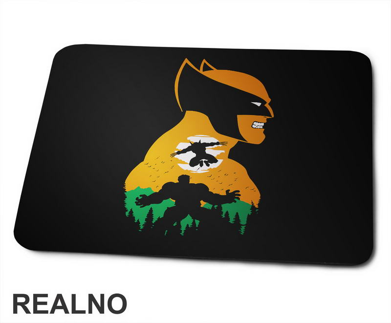 Wolverine And Hulk - Fight - Podloga za miš