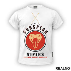 Martell Sunspear Vipers - Unbowed, Unbent, Unbroken - House Martell - Game Of Thrones - GOT - Majica