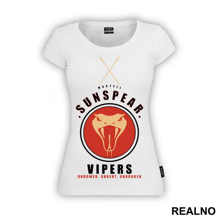 Martell Sunspear Vipers - Unbowed, Unbent, Unbroken - House Martell - Game Of Thrones - GOT - Majica
