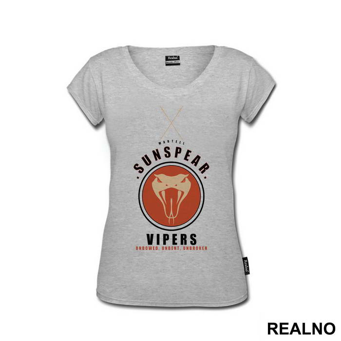 Martell Sunspear Vipers - Unbowed, Unbent, Unbroken - House Martell - Game Of Thrones - GOT - Majica