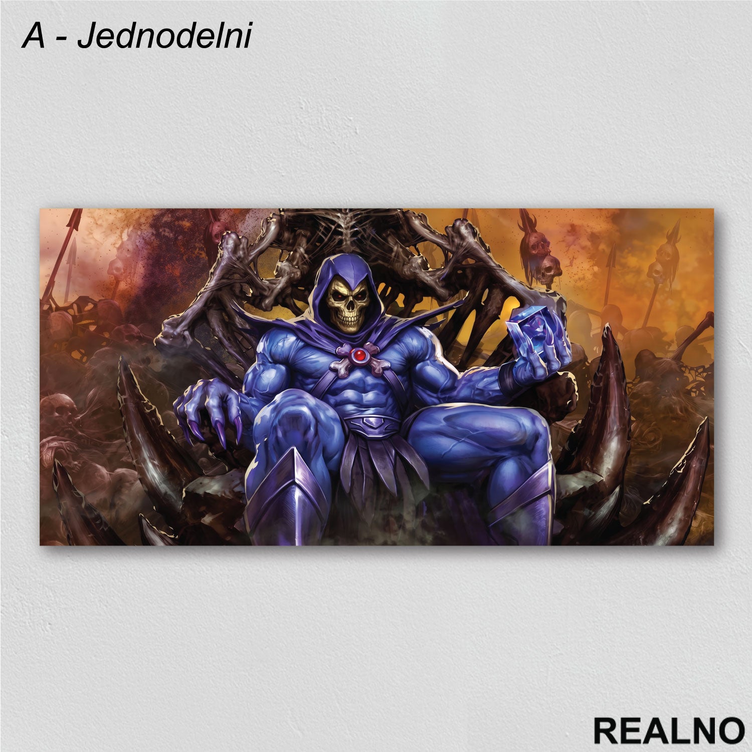 Skeletor Na Tronu - Masters of the Universe - Kanvas