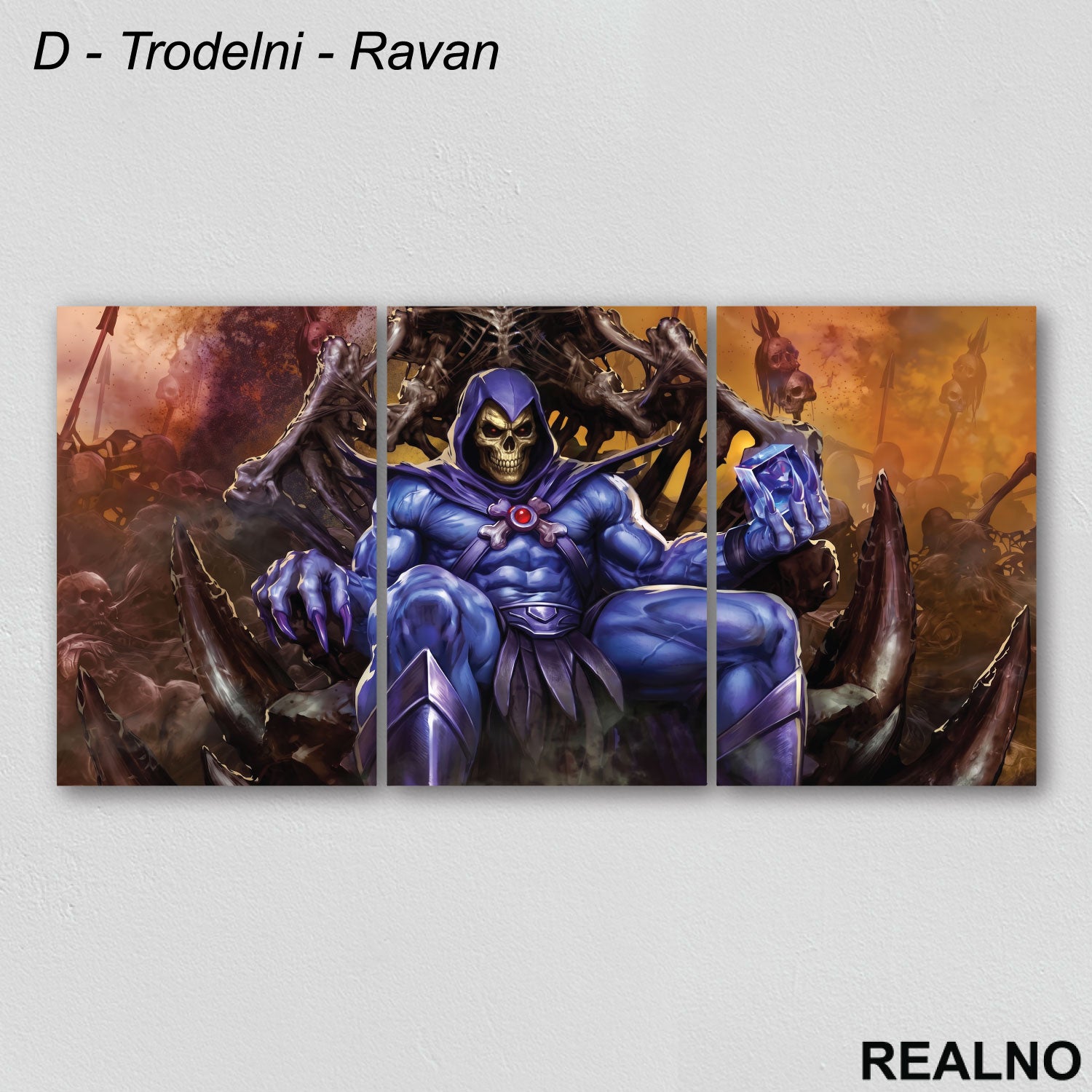 Skeletor Na Tronu - Masters of the Universe - Kanvas