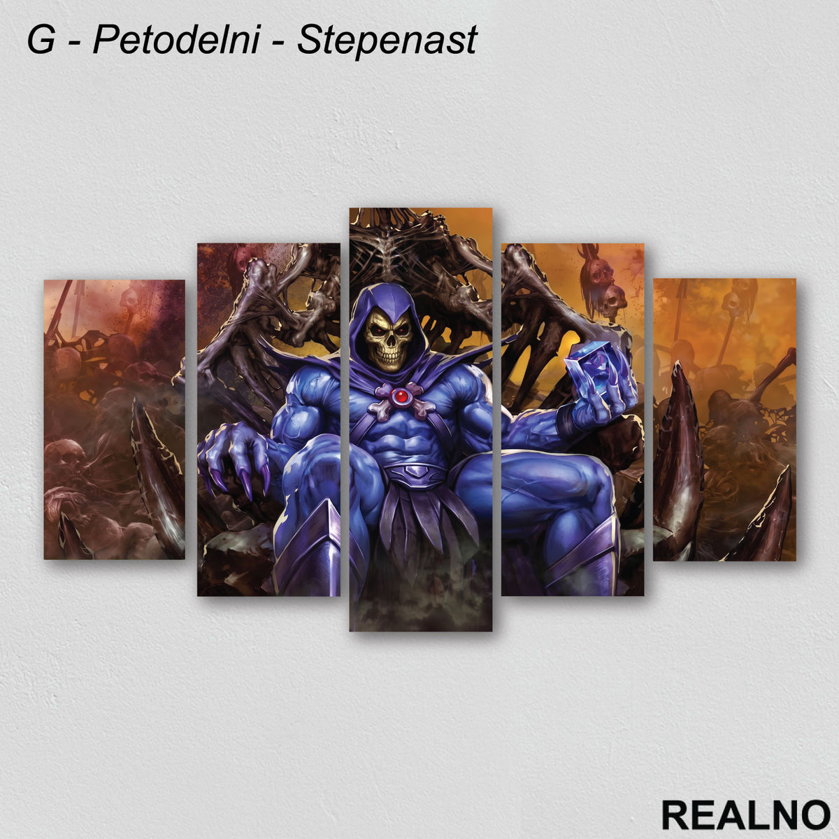 Skeletor Na Tronu - Masters of the Universe - Kanvas