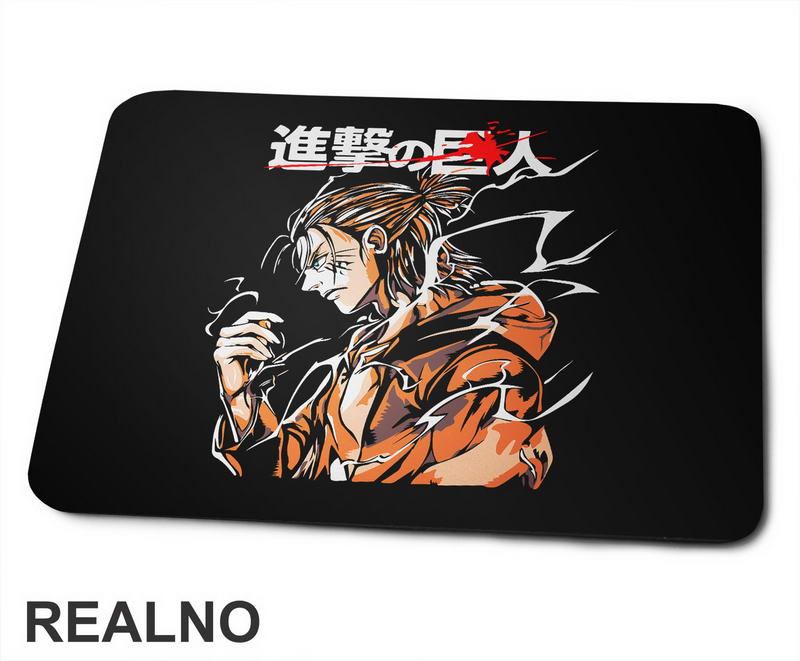 Eren Yeager - Orange - Attack On Titan - Podloga za miš