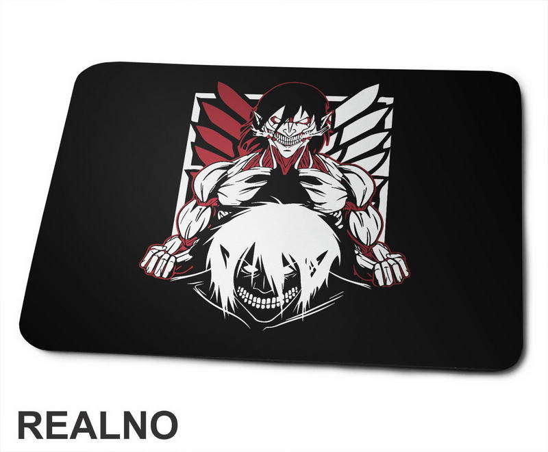 Shadows And Red Lines - Attack On Titan - Podloga za miš