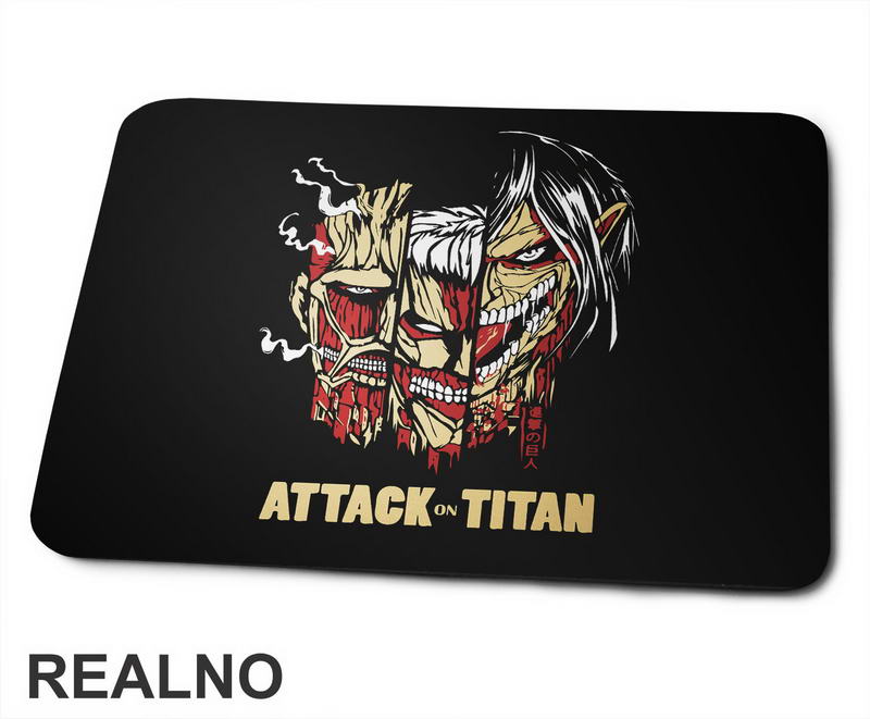 Colossal, Armored And Attack - Attack On Titan - Podloga za miš