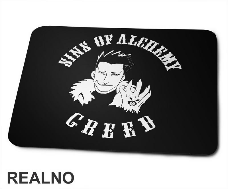 Sins Of Alchemy - Greed - Fullmetal Alchemist - Anime - Podloga za miš