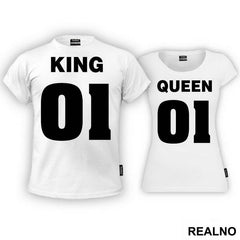 King 01 Queen 01 - Majice za parove