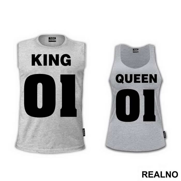King 01 Queen 01 - Majice za parove