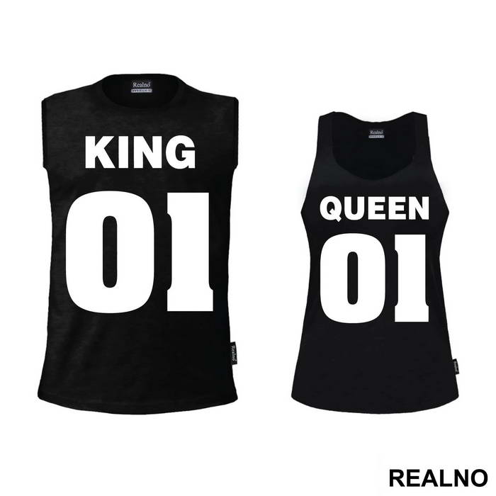 King 01 Queen 01 - Majice za parove