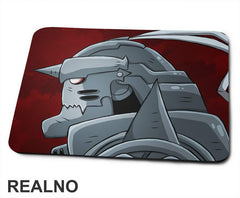 Alphonse Elric - Red - Fullmetal Alchemist - Anime - Podloga za miš