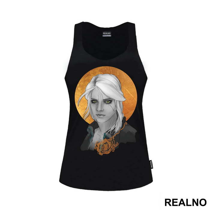 Ciri With An Orange Rose - Witcher