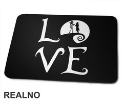 Love - Moon - Jack And Sally - Podloga za miš