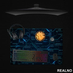Blue Binary Code - Engineer - Podmetač za sto
