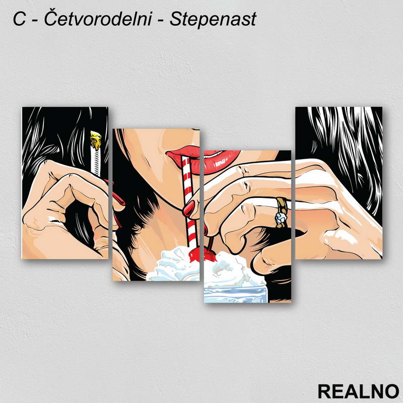 Mia Wallace - Pulp Fiction - Slika na platnu - Kanvas
