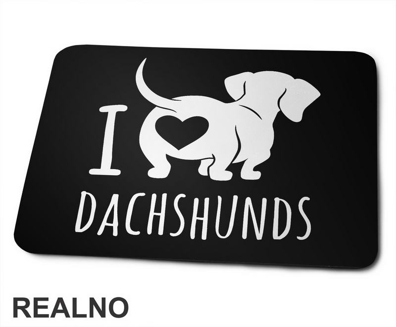 Ja volim jazavičare - Pas - Dog - Podloga za miš