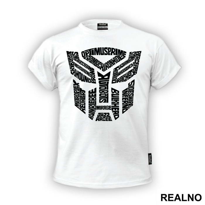 Autobot Logo Text - Transformers - Majica