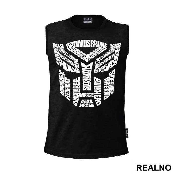 Autobot Logo Text - Transformers - Majica