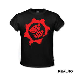 Gear Paint Splash Autobot Logo - Transformers