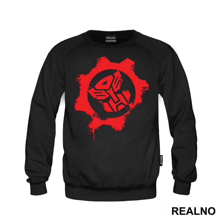 Gear Paint Splash Autobot Logo - Transformers