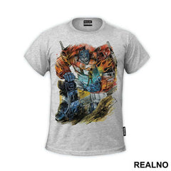Optimus Prime Holding A Human - Transformers