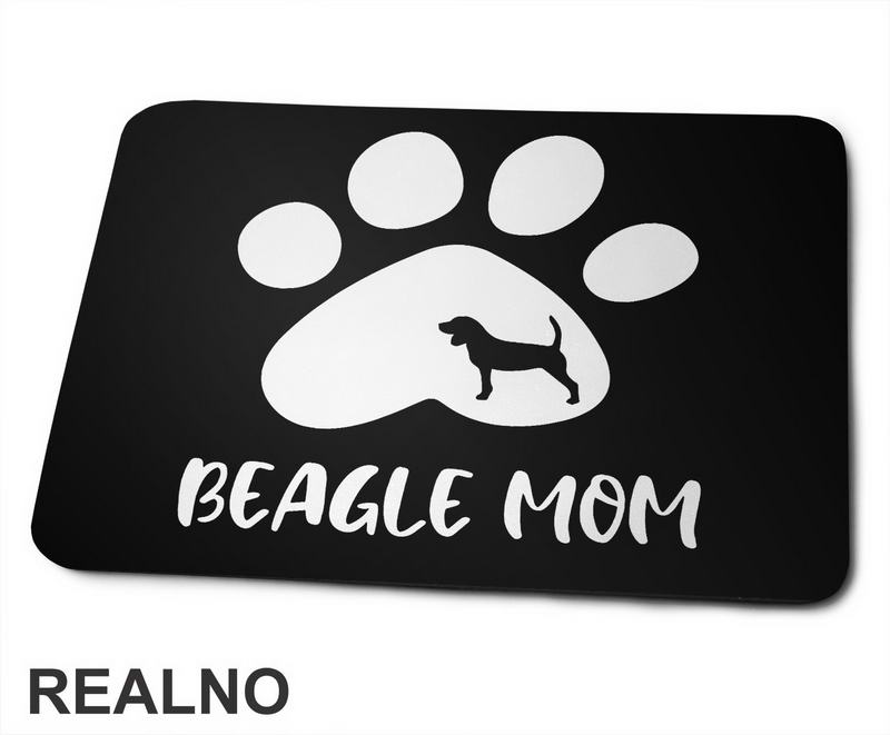 Beagle Mom - Pas Bigl - Dog - Psi - Podloga za miš