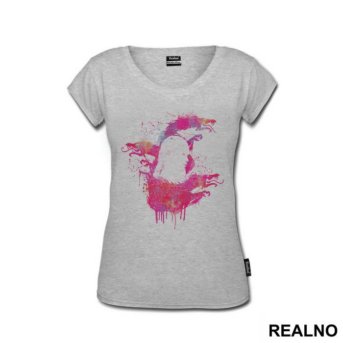 Khaleesi And The Dragons Pink Color Splash - House Targaryen - Game Of Thrones - GOT - Majica