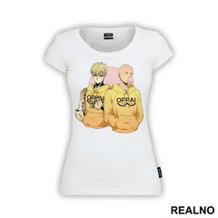 Saitama And Genos Oppai Hoodie - One Punch Man - Majica