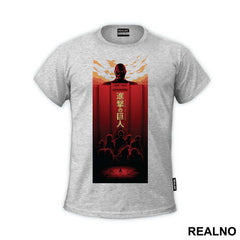 Colossal Titan Looking Over The Wall - Attack On Titan