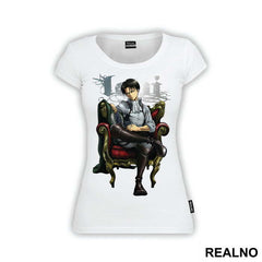 Levi Sitting In The Chair - Attack On Titan
