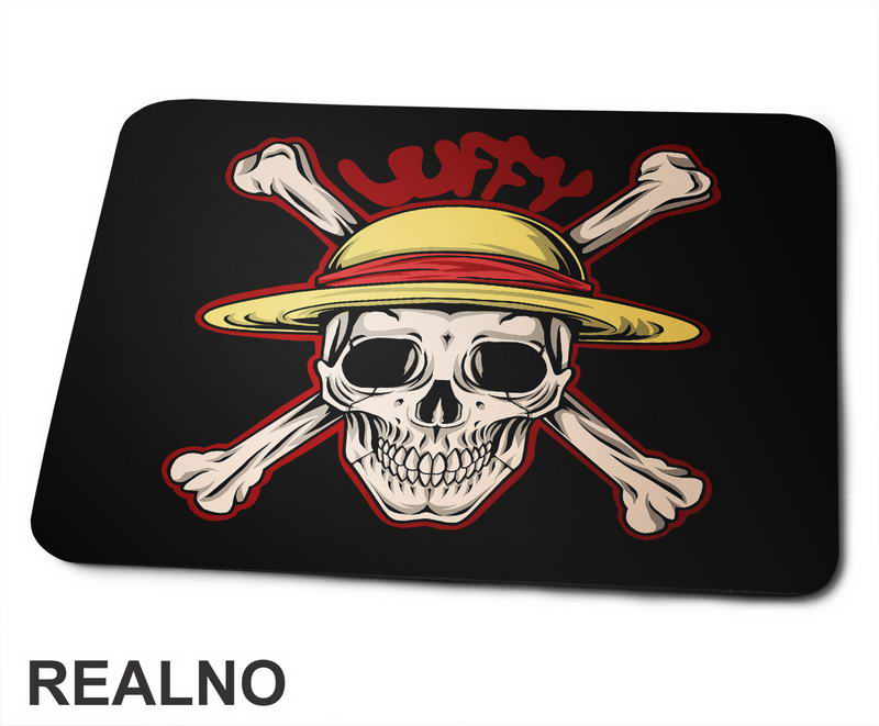 Luffy Skull - One Piece - Podloga za miš