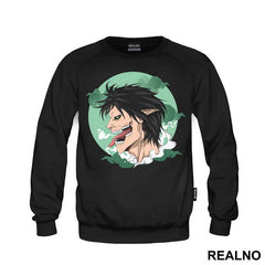 Eren Titan Form Green Smoke - Attack On Titan