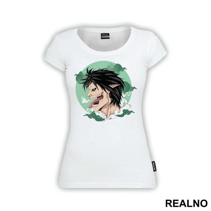 Eren Titan Form Green Smoke - Attack On Titan