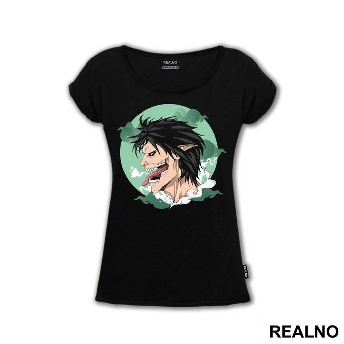 Eren Titan Form Green Smoke - Attack On Titan
