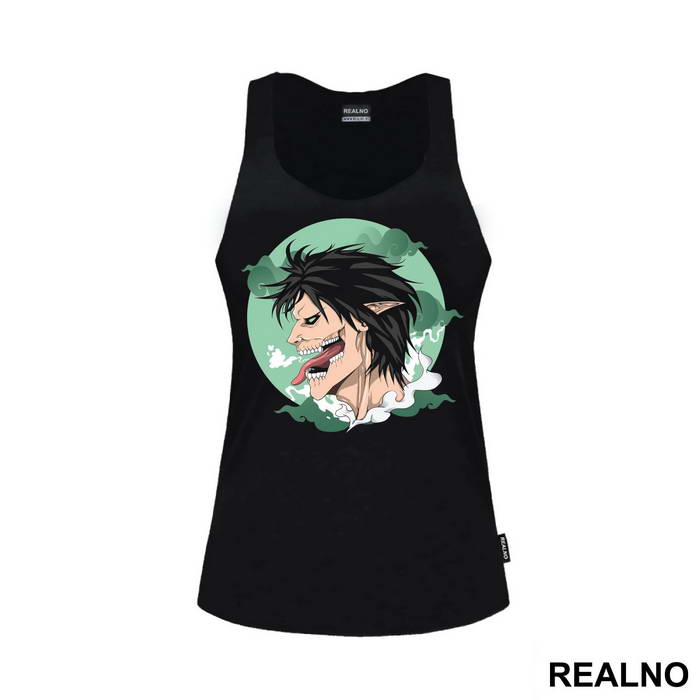 Eren Titan Form Green Smoke - Attack On Titan