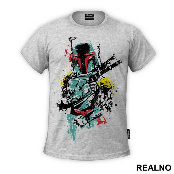 Boba Fett Splatter - Star Wars - Majica