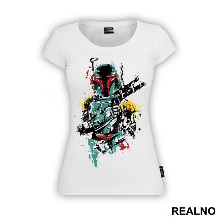 Boba Fett Splatter - Star Wars - Majica