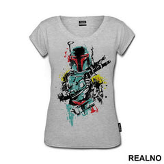 Boba Fett Splatter - Star Wars - Majica