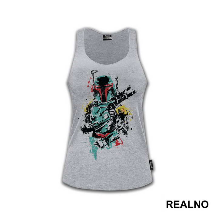 Boba Fett Splatter - Star Wars - Majica