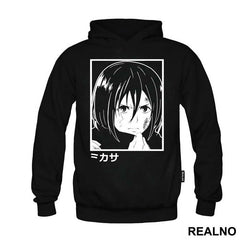 Mikasa Holding Her Scarf - Attack On Titan