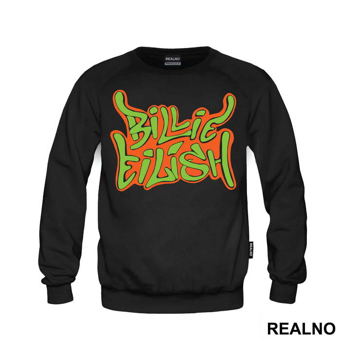 Billie Eilish Orange Outline - Muzika